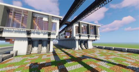 Modern Monorail Station Minecraft Map