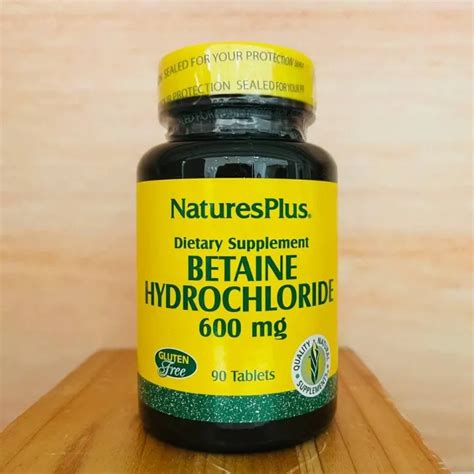 Nature S Plus Betaine Hydrochloride Mg Tablets Lazada Ph