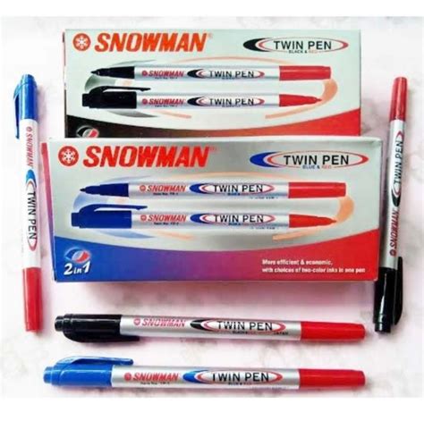 Spidol Twinpen Snowman 2 Sisi TP 1 12pcs Twin Pen Lazada Indonesia