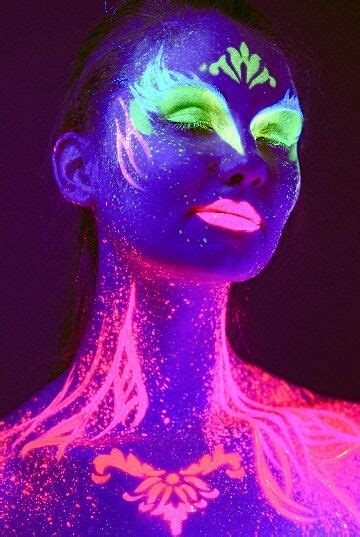 Not Bad Not Bad At All Neon Painting Body Art Painting Light Painting Uv Makeup Neon