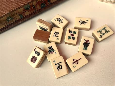 Vintage Chinese Game Tiles, Old Asian Game Pieces, Mah Jong Game, for ...