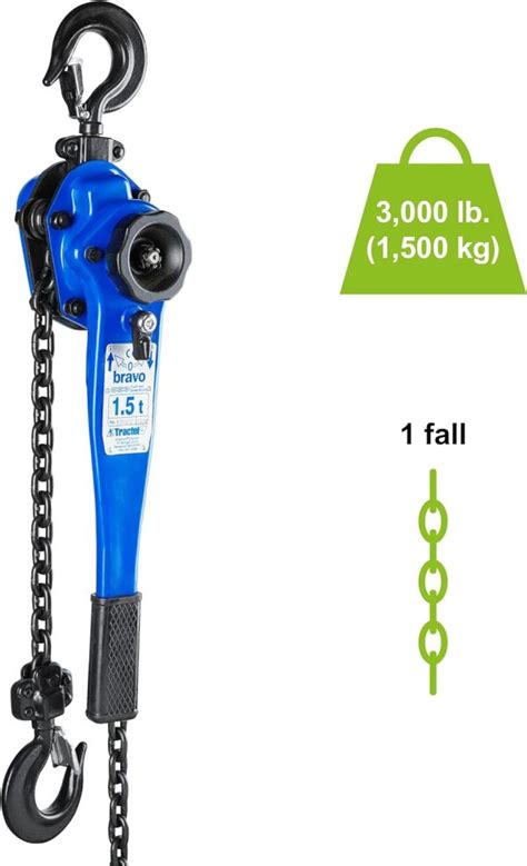 Tractel Lever Chain Hoist Ton Capacity Hoist For Lifting Pulling