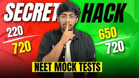 Boost Your Neet Mock Test Marks Secret Hacks Neet Youtube