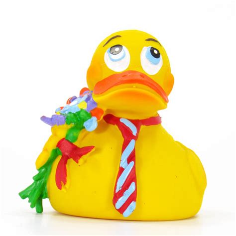 Flowers And Tie Rubber Duck Valentine S Day Rubber Duck