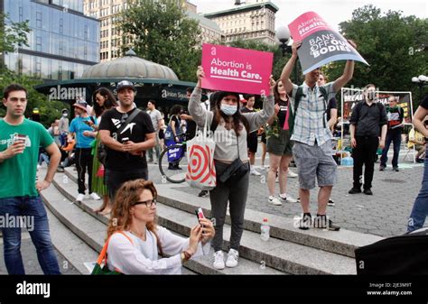 June New York Usa New Protest Against Us Supreme Court