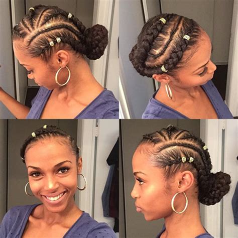 3 Goddess Braids To The Side