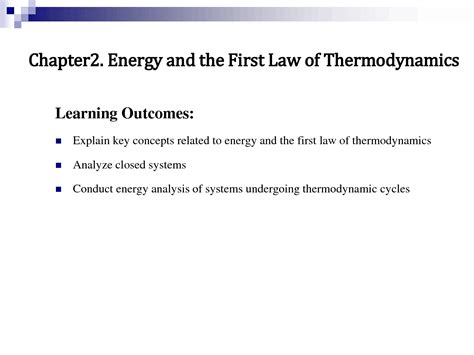 SOLUTION: Energy and the first law of thermodynamics-notes - Studypool