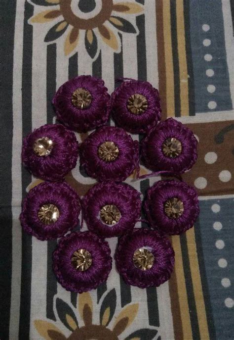 Crochet handmade buttons. on Behance