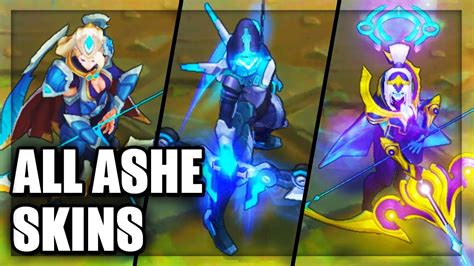 All Ashe Skins Spotlight League Of Legends Youtube