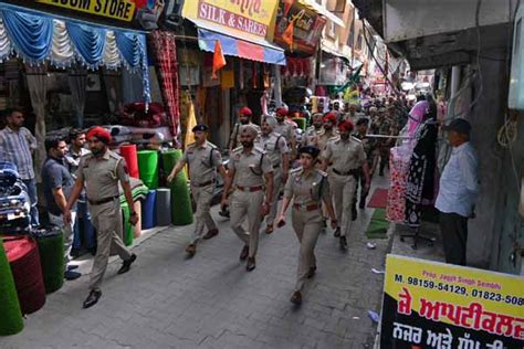 Lok Sabha Elections 2024 Punjab Police Paramilitary Forces Take Out Flag March Across The