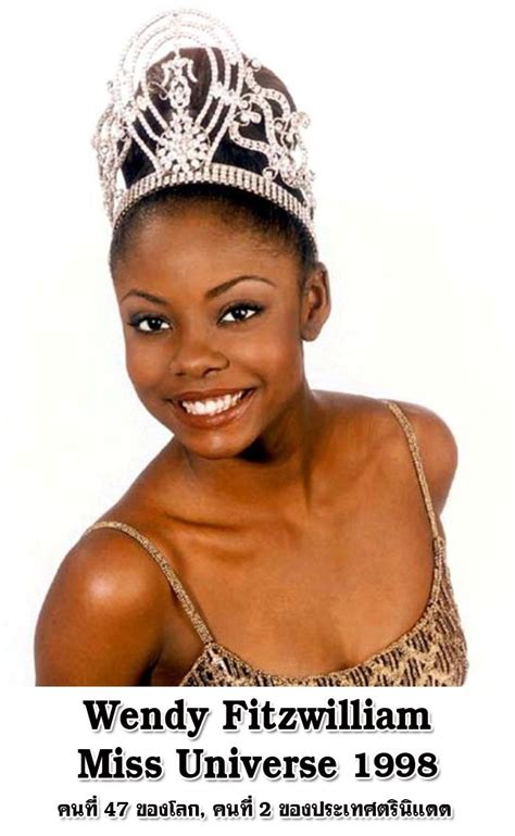 Wendy Fitzwilliam Trinidad Tobago Miss Universe 1998 Black