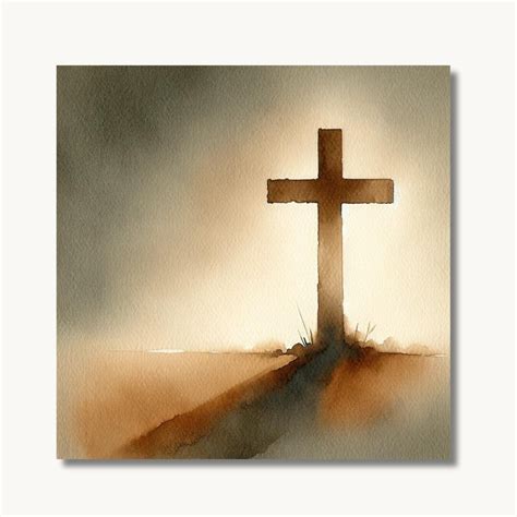 Christian Cross Minimalist Ceramic Art Tile Gift for Mom Gift for ...