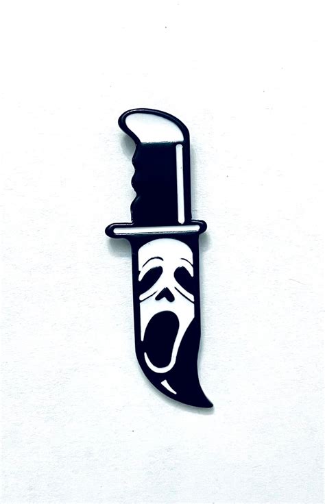 Ghostface Knife Pin - Etsy