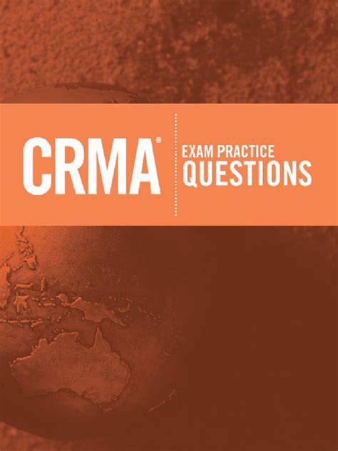 2015 Crma® Certification In Risk Management Assurance Exam Practice Questions Pdf Risk