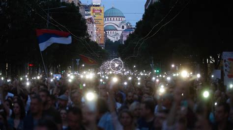 Antigovernment Protests in Serbia Grow in Size - The New York Times