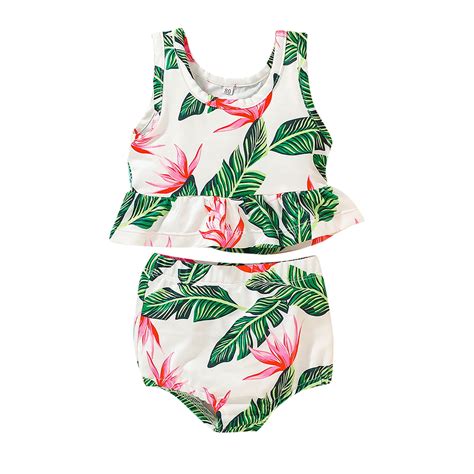 Mchoice Toddler Girls Baby Swimsuits for Kids Summer Sweet and Cute ...