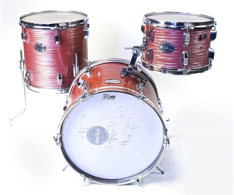 Rogers 181214 Red Ripple R 360 Drum Set Bop Basstomfloor 5ply