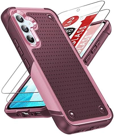 Leyi Funda Para Samsung Galaxy A G Armor Carcasa Con Pcs Cristal