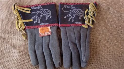 Vintage 1950s Childs Fringed Cowboy Gloves By Chesterstrunk Cowboy