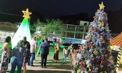 Ilumina O De Natal Inaugurada Na Pra A Nilo Pe Anha Em Trajano