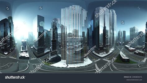 Panorama City Environment Map Hdri Map Stock Illustration 2393830371 ...