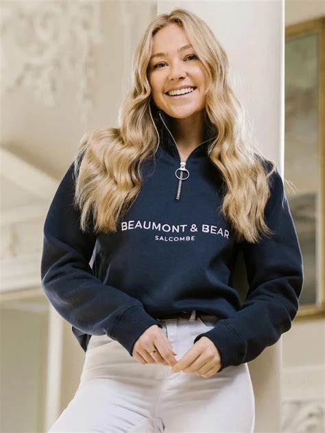 Beaumont And Bear Kingswear Unisex 14 Zip Navy