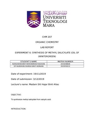 Dry Lab Chm Experiment Lab Report Chm Inorganic Chemistry