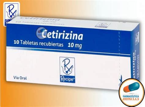 CETIRIZINA 10 MG CAJA X 10 TABLETAS RECIPE