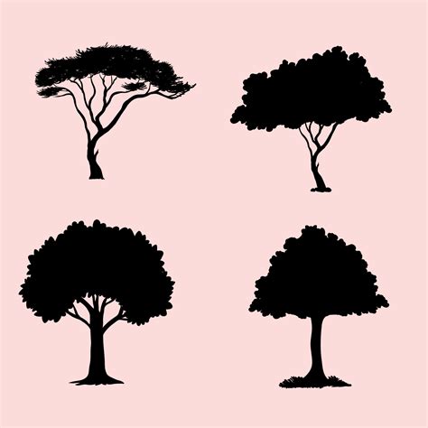 Various tree vectors. Forest and nature concept 20403161 Vector Art at ...