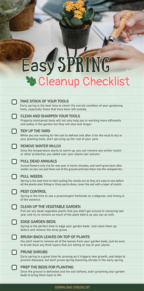 Easy Spring Cleanup Checklist