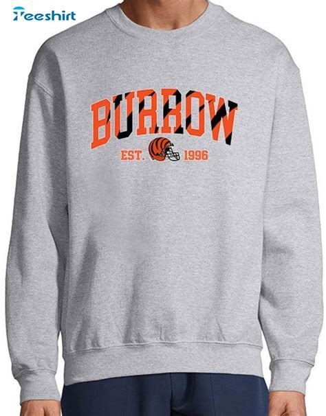 Joe Burrow Est 1996 Shirt Cincinnati Football Long Sleeve Unisex Hoodie