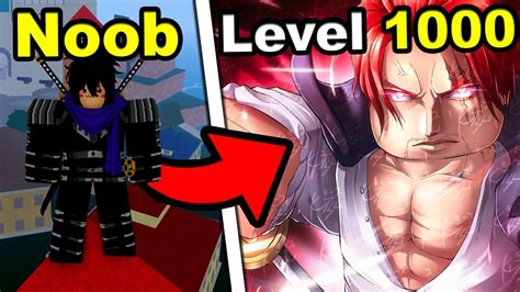 Derrotei O Shanks E Ganhei A Espada Dele De Noob Ao Lvl No Blox