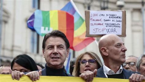 Giuseppe Conte Manifestazione Pace Roma Dago Fotogallery