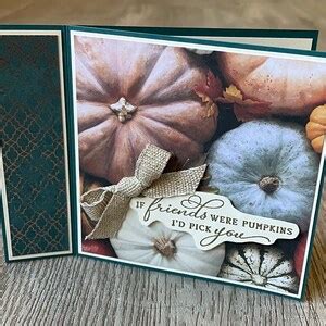 Friendship Card Stampin Up Card Fall Card Pumpkins Card Book Binding