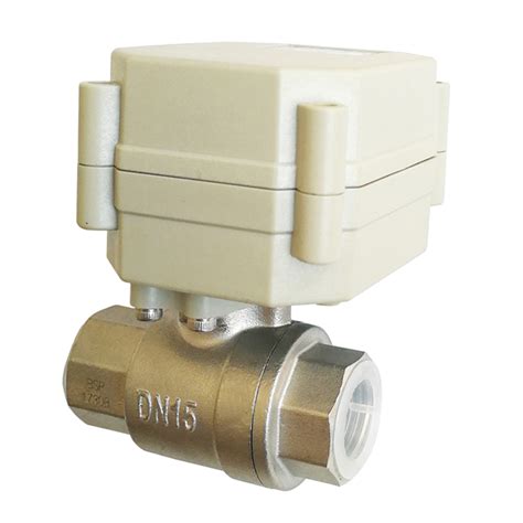 Dn15 Electric Drinking Water Valve Dc12vdc24v Electric Ball Valve With Position Feedback Wire