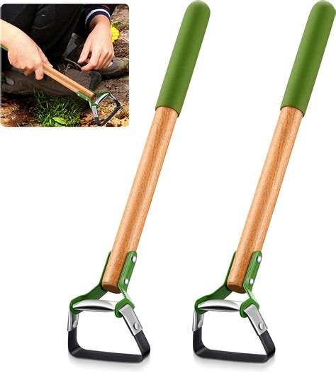 Amazon Leriton 2 Pcs Mini Garden Hula Hoes For Weeding 17 Inch