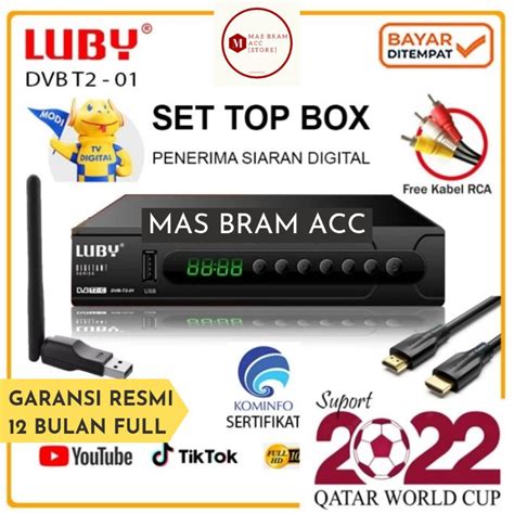 Jual PAKET HEMAT STB LUBY SET TOP BOX TIVI DIGITAL YouTube TIKTOK Alt