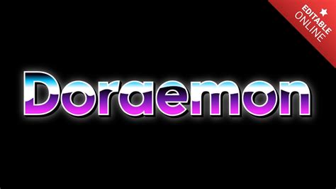 doraemon text style effects generator