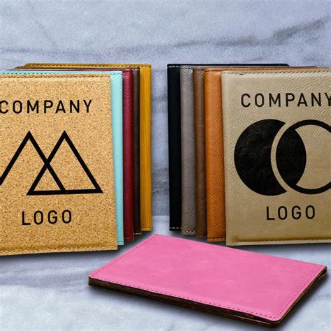 Company Logo Passport Cover Leather Passport Holder