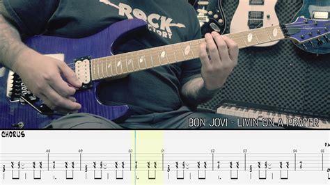 Bon Jovi Livinon A Prayer Guitar Cover Tab Youtube