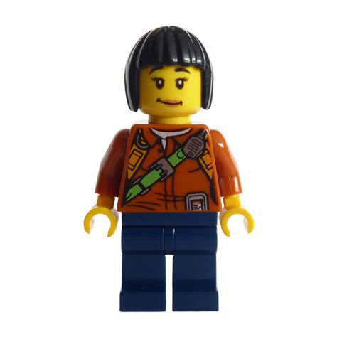 Lego Female Explorer With Black Hair Minifigure Comes In Brick Owl