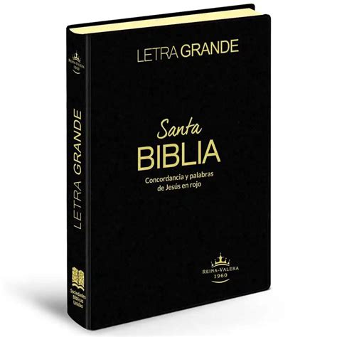 Ripley Santa Biblia Letra Grande Reina Valera Color Negro Pb A