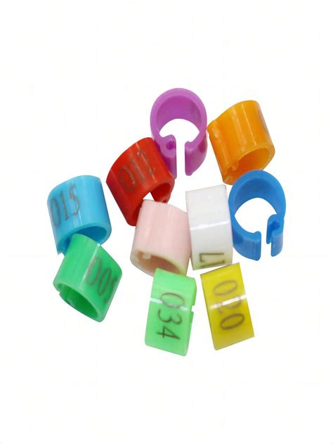 pcs orange numbered bird leg bands  poultry parrots pigeons