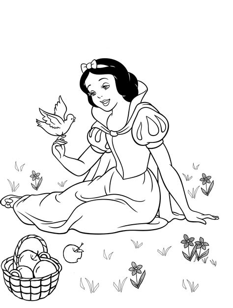 Printable Snow White Coloring Pages Printable Word Searches