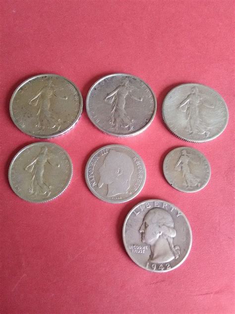 Lot Monnaies Argent Fran Aises Et Trang Res Gr Ebay