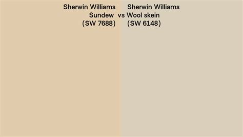 Sherwin Williams Sundew Vs Wool Skein Side By Side Comparison