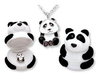 Panda Bear Pendant Necklace In Figural T Box Panda Necklace Panda