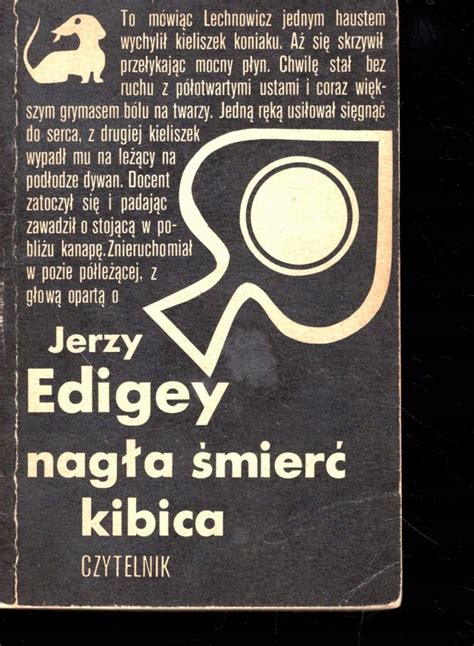 Edigey Nagła Śmierć Kibica Niska cena na Allegro pl