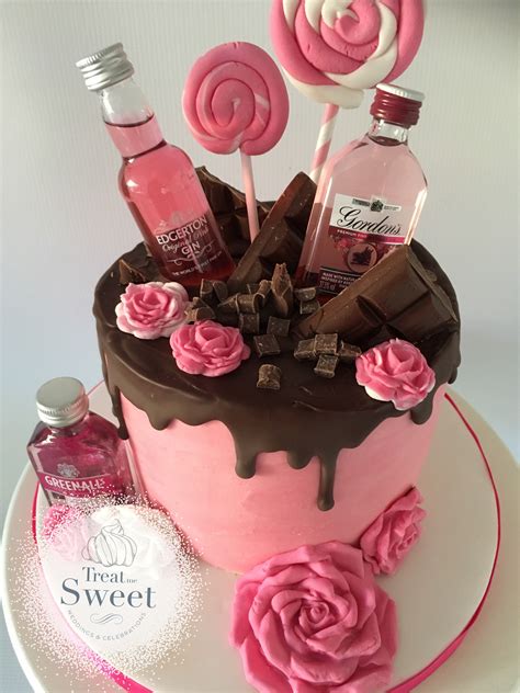 Gin Female Girly Alcohol Birthday Cakes Shoot I Want This Cake For My