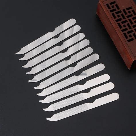 Nail File 10pcs Stainless Steel Metal Nail Art New Pedicure Tool Dual